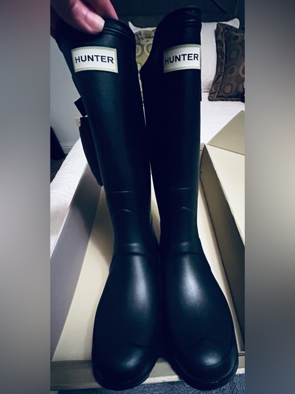 Hunter Tall Black Waterproof Rain Boots